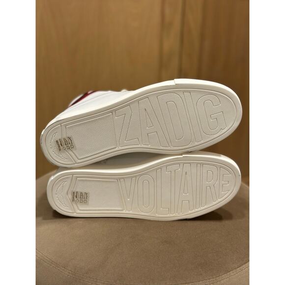 Zadig & Voltaire High Flash High-Top Sneakers in Power - Picture 4 of 9